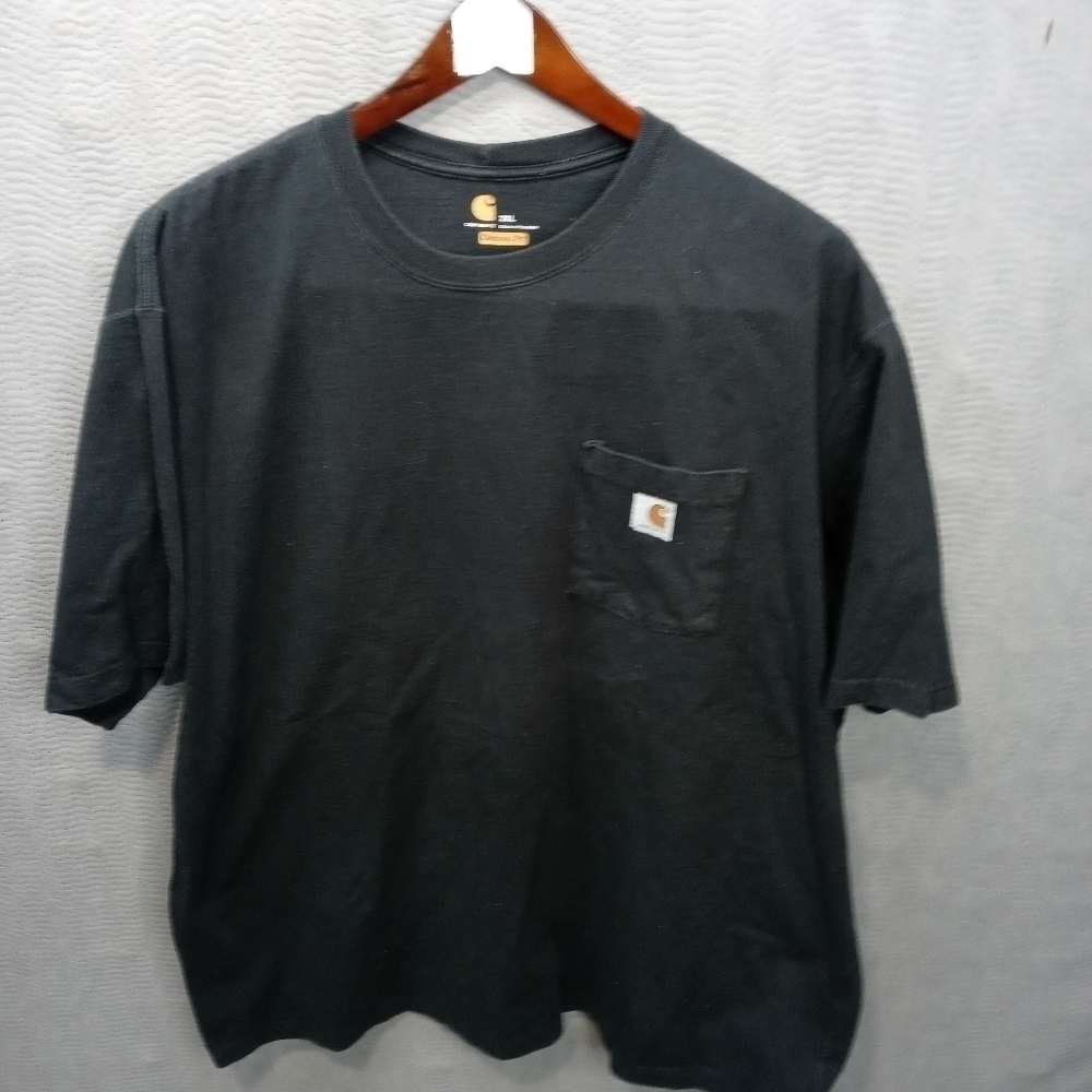 Carhartt Pocket K-87 T Shirt Mens 2XL Black Graphic Tee Short Sleeve ..pb2 59pmf